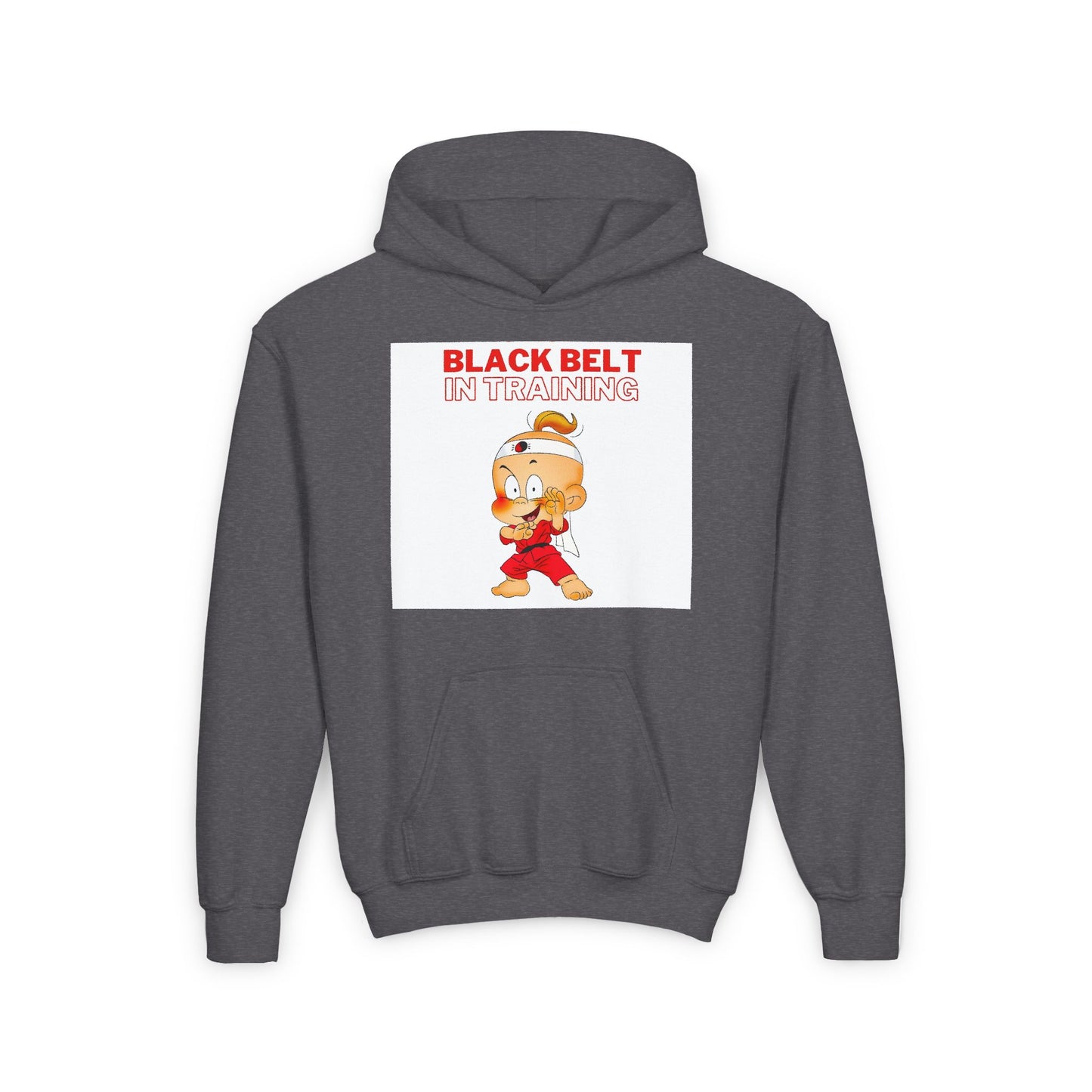 Hooded Sweatshirt with 'Black Belt in Training' Quote