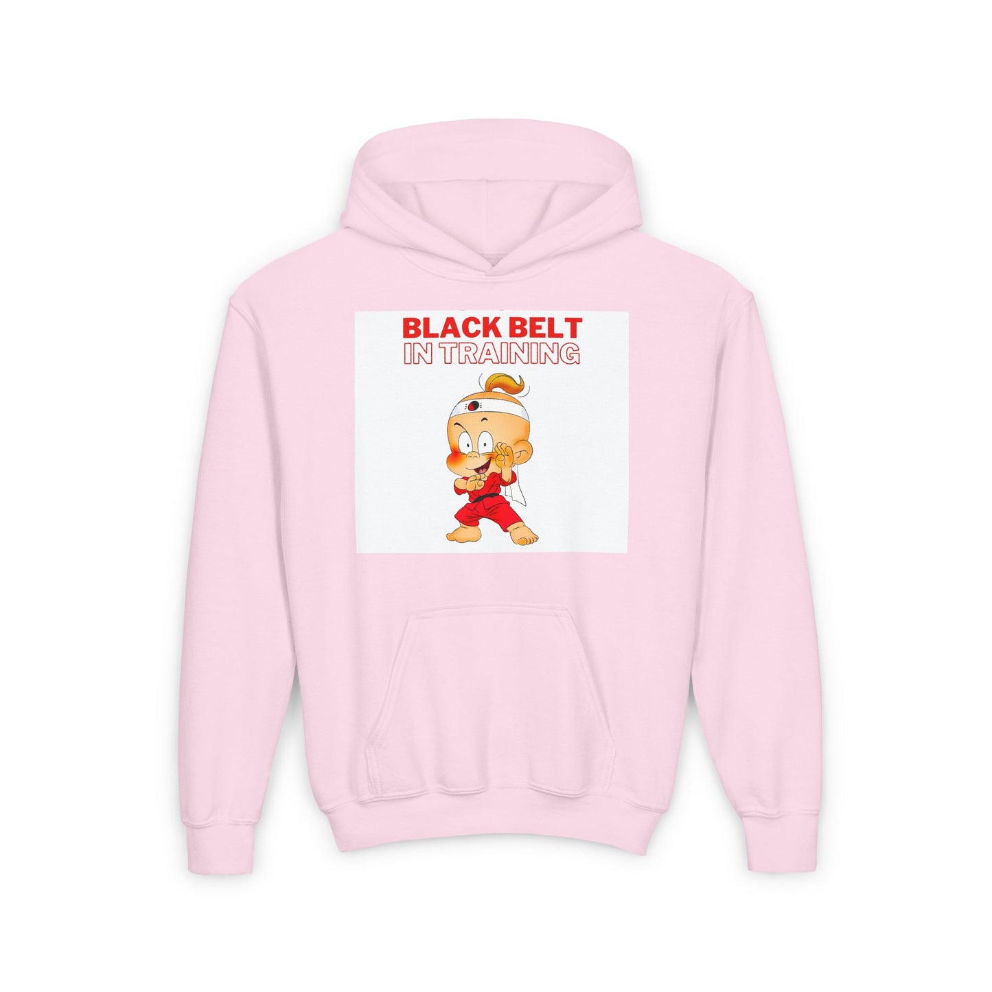 Hooded Sweatshirt with 'Black Belt in Training' Quote